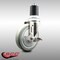 Service Caster 5 Inch 316SS Gray Polyurethane Swivel 1-3/4 Inch Expanding Stem Caster Brake SCC-SS316EX20S514-PPUB-TLB-134 - alternate 1